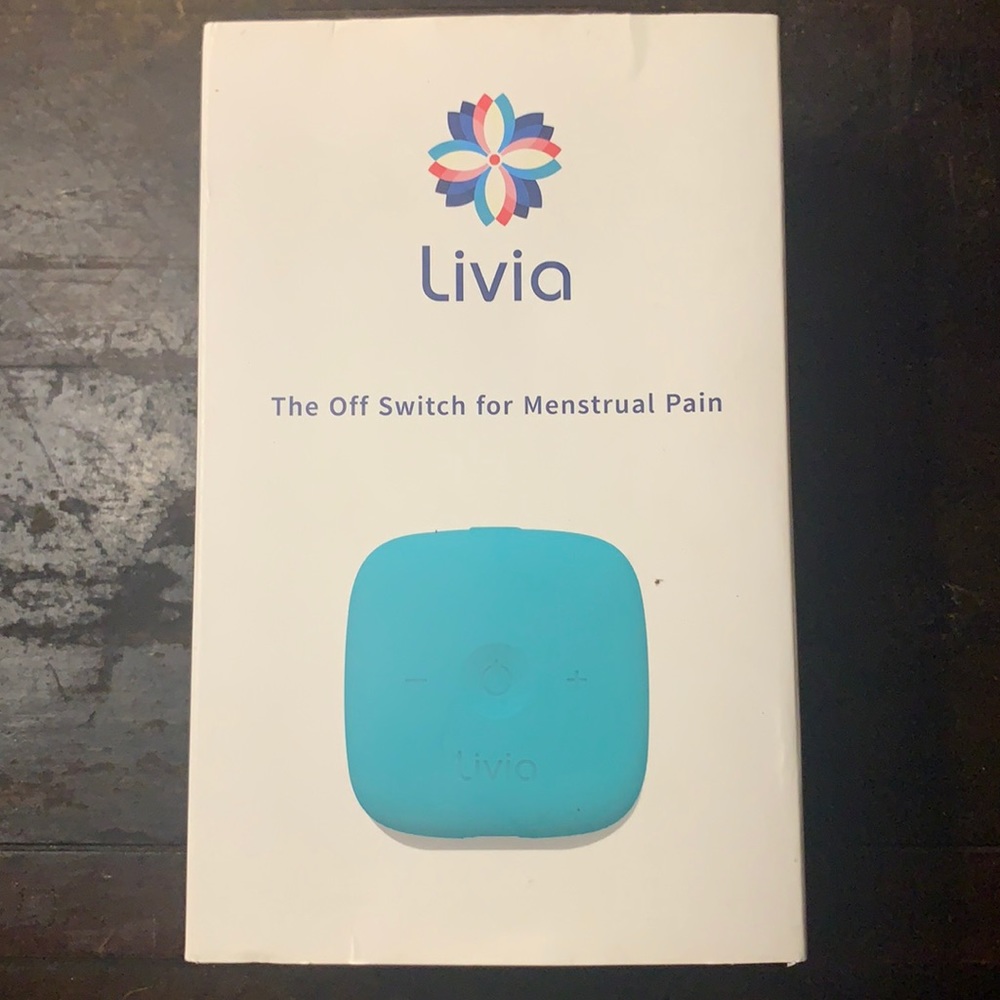 Livia menstrual relief device.
